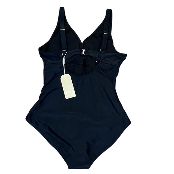 Heytalala Black One-Piece Swimsuit Tummy Control Size: XL - Picture 2 of 4